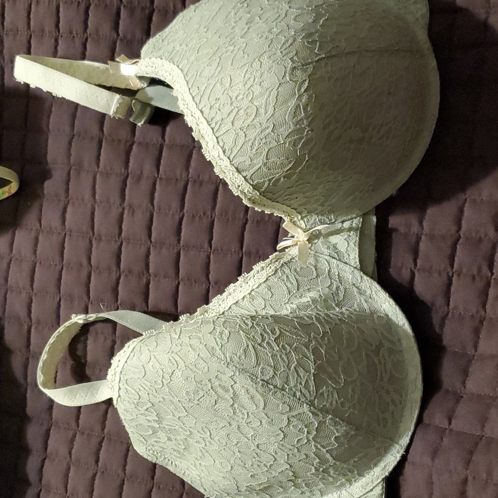 42D Adrienne Vittadini grey lace bra